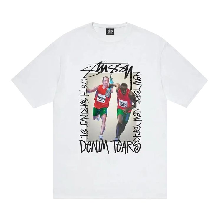 Stussy x Denim Tears Relay Tee White