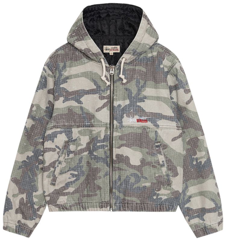 Stussy Work Jacket Woodland Camo