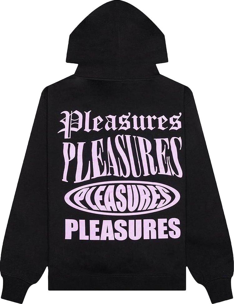 Pleasures Stack Hoodie Black