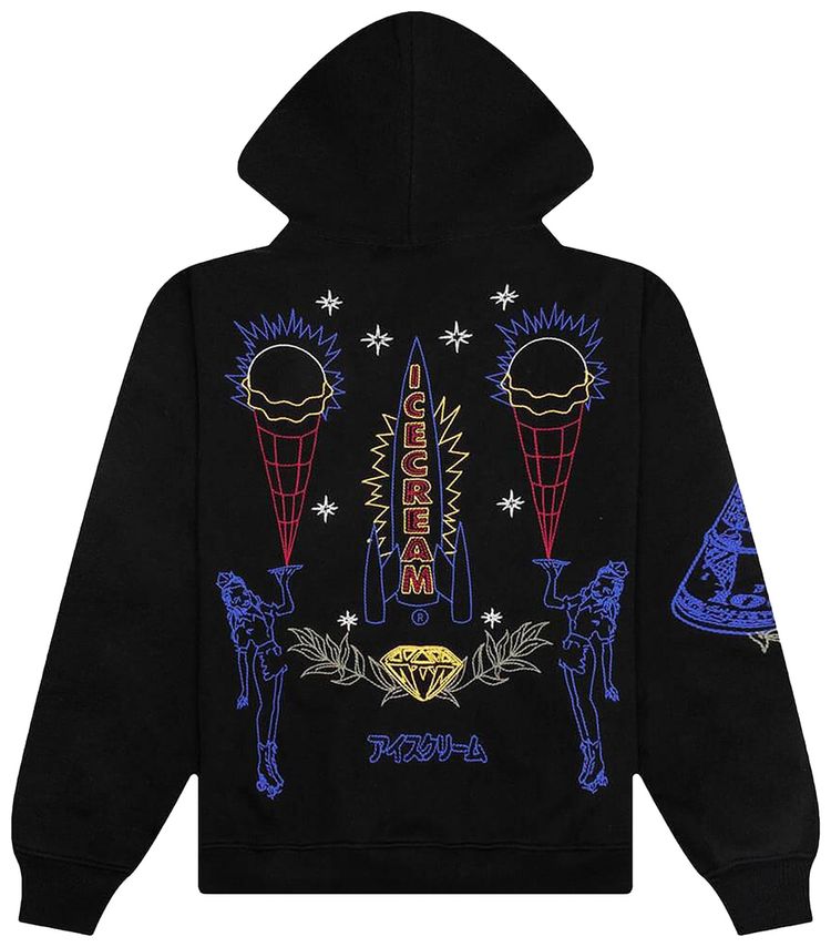 Icecream Dollar Caps Hoodie Black