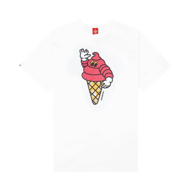 Icecream Puffy Short Sleeve Tee White