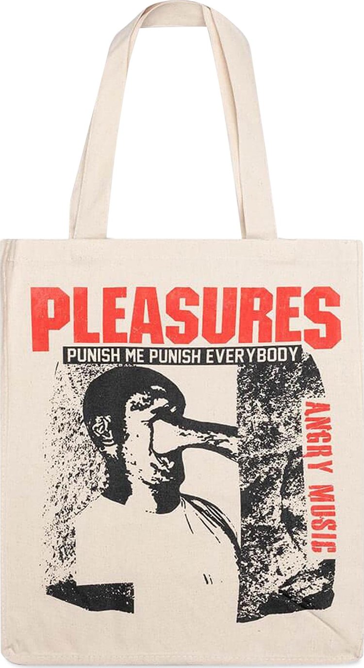 Pleasures Punish Tote Bag Natural