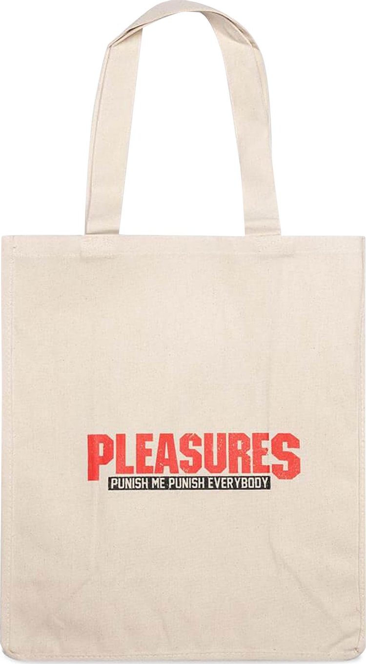 Pleasures Punish Tote Bag Natural