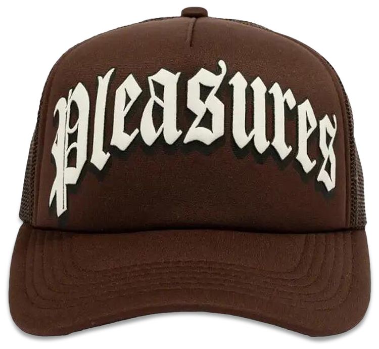 Pleasures Twitch Trucker Cap Brown