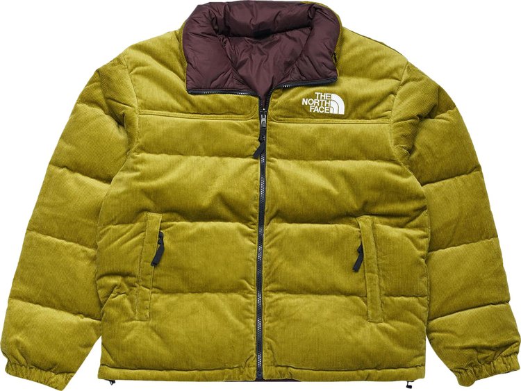 The North Face 92 Reversible Nuptse Jacket Sulphur MossCoal Brown