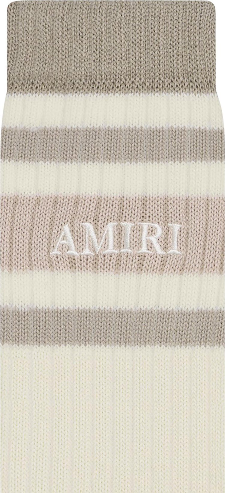 Amiri Stack Stripe Chunky Sock Seagrass