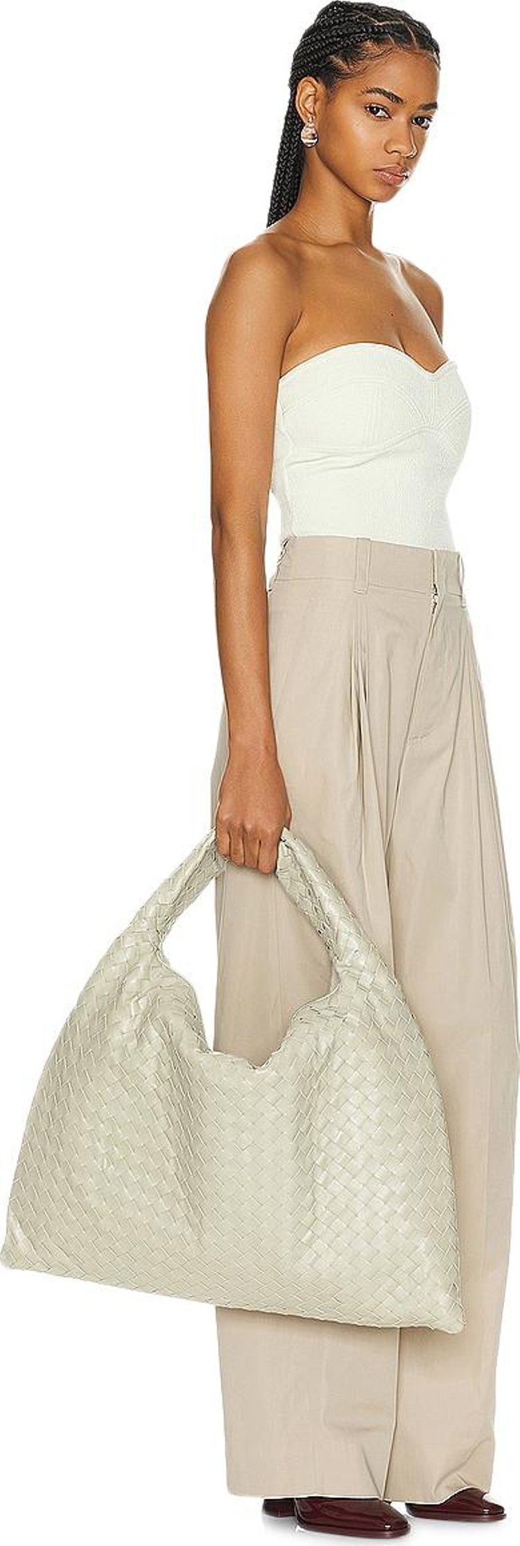 Bottega Veneta Large Hop Travertine