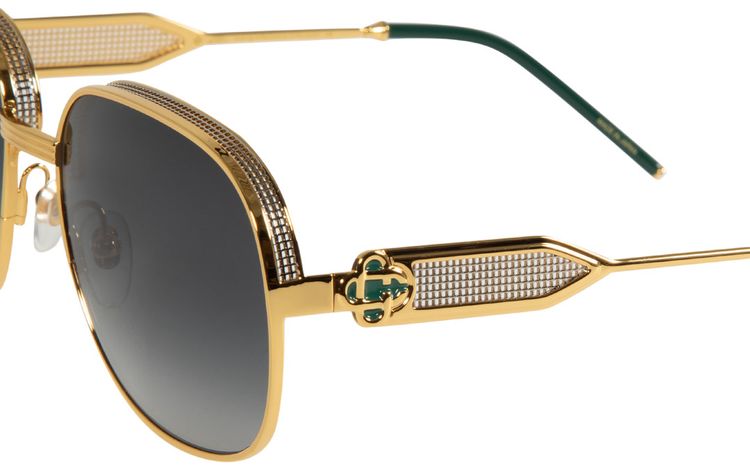 Casablanca Sunglasses Yellow GoldSilverBlack