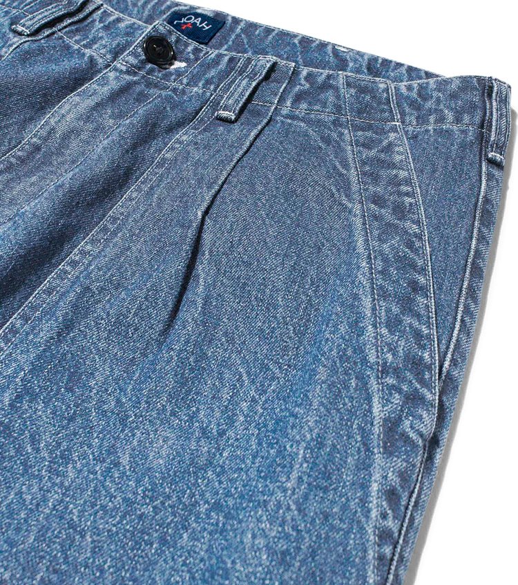 Noah Denim Pleated Fatigue Pants Indigo