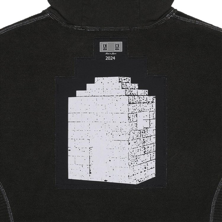 Cav Empt Wide Rib Cut Heavy Hoodie Black