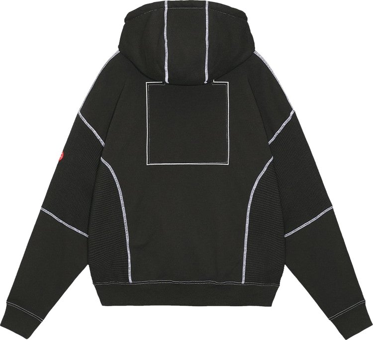 Cav Empt Wide Rib Cut Heavy Hoodie Black