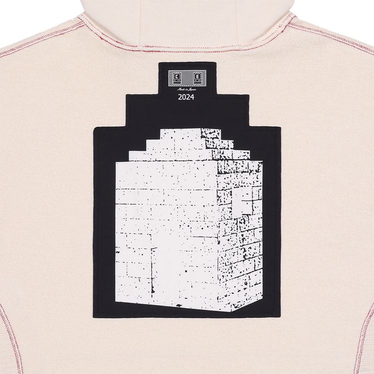 Cav Empt Wide Rib Cut Heavy Hoodie Beige