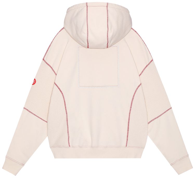 Cav Empt Wide Rib Cut Heavy Hoodie Beige