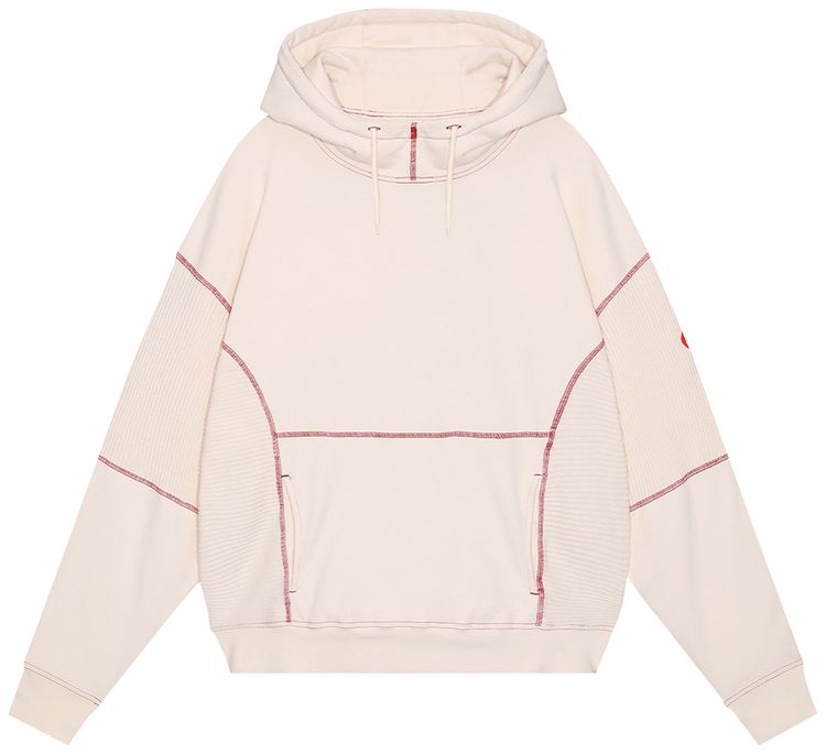 Cav Empt Wide Rib Cut Heavy Hoodie Beige