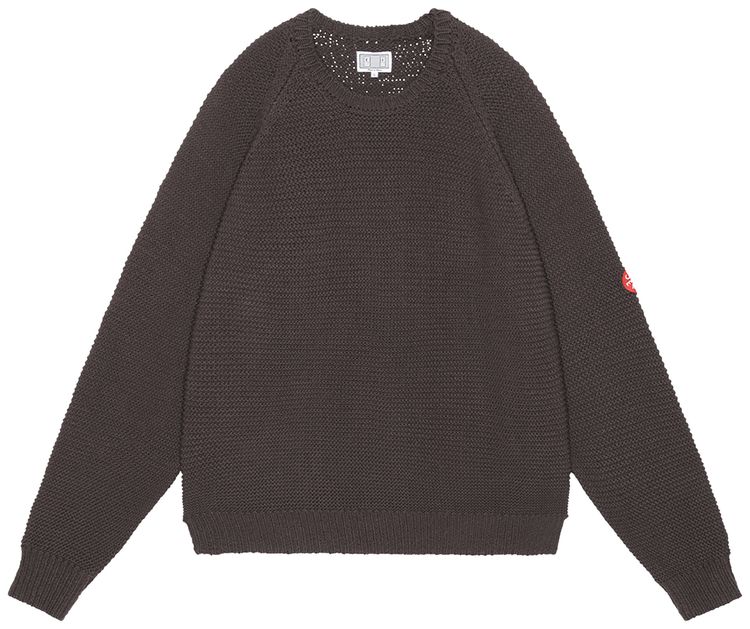 Cav Empt Raglan Sleeve Knit Sweater Grey