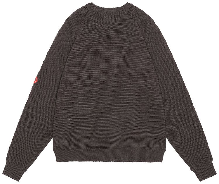 Cav Empt Raglan Sleeve Knit Sweater Grey