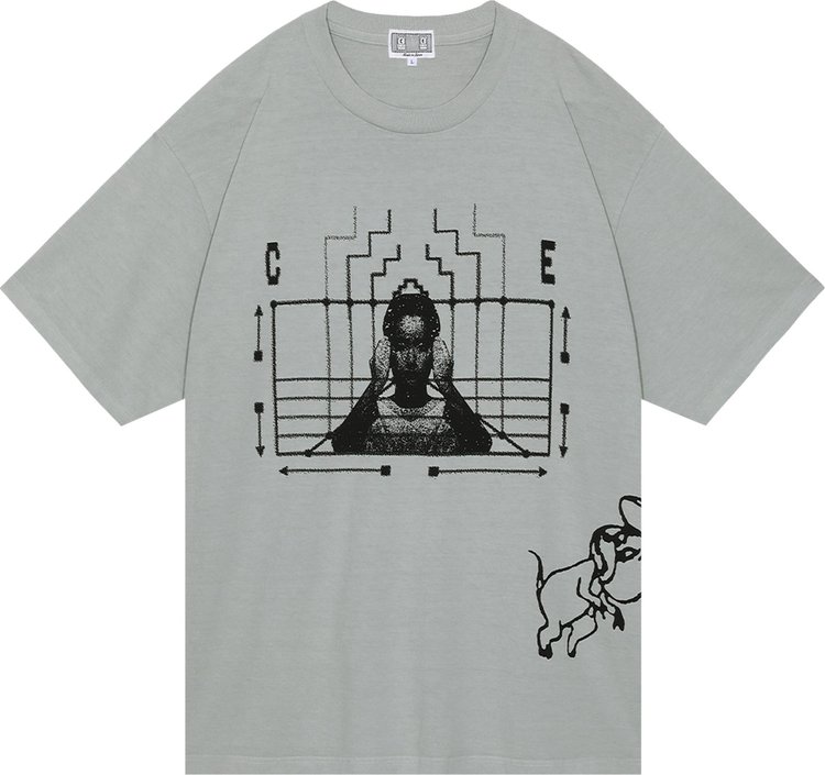 Cav Empt Overdye Cause And Effect T-Shirt 'Grey'