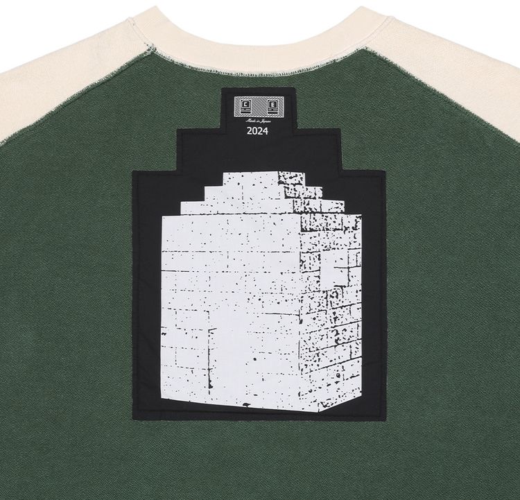 Cav Empt Panel Shoulder Crewneck Green