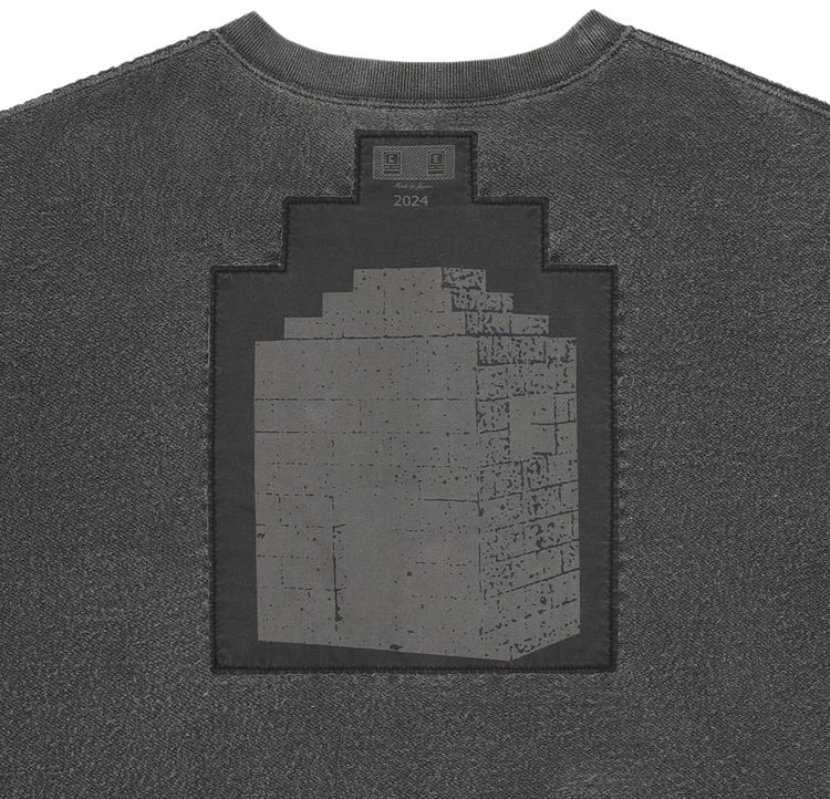 Cav Empt Overdye WB Headsx4 CE Crewneck Sweatshirt Chacoal