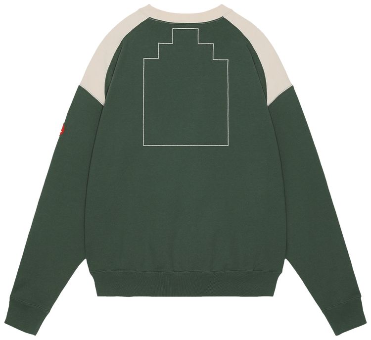 Cav Empt Panel Shoulder Crewneck Green