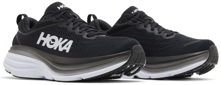 HOKA Wmns Bondi 8 Black White