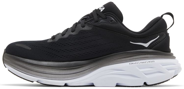 HOKA Wmns Bondi 8 Black White