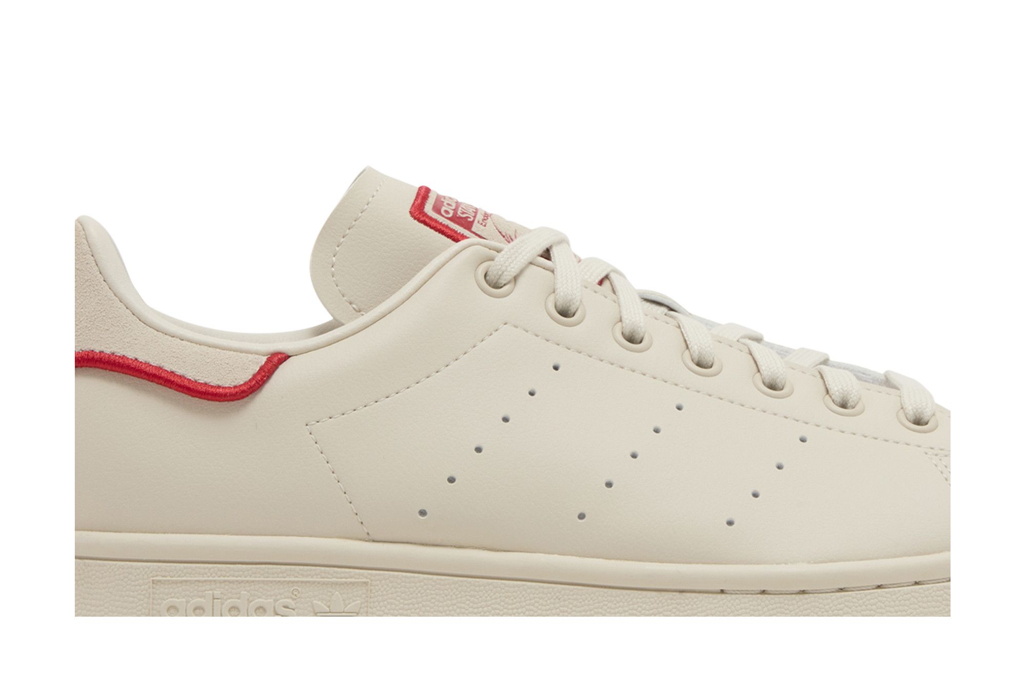 Adidas stan smith white collegiate red clearance