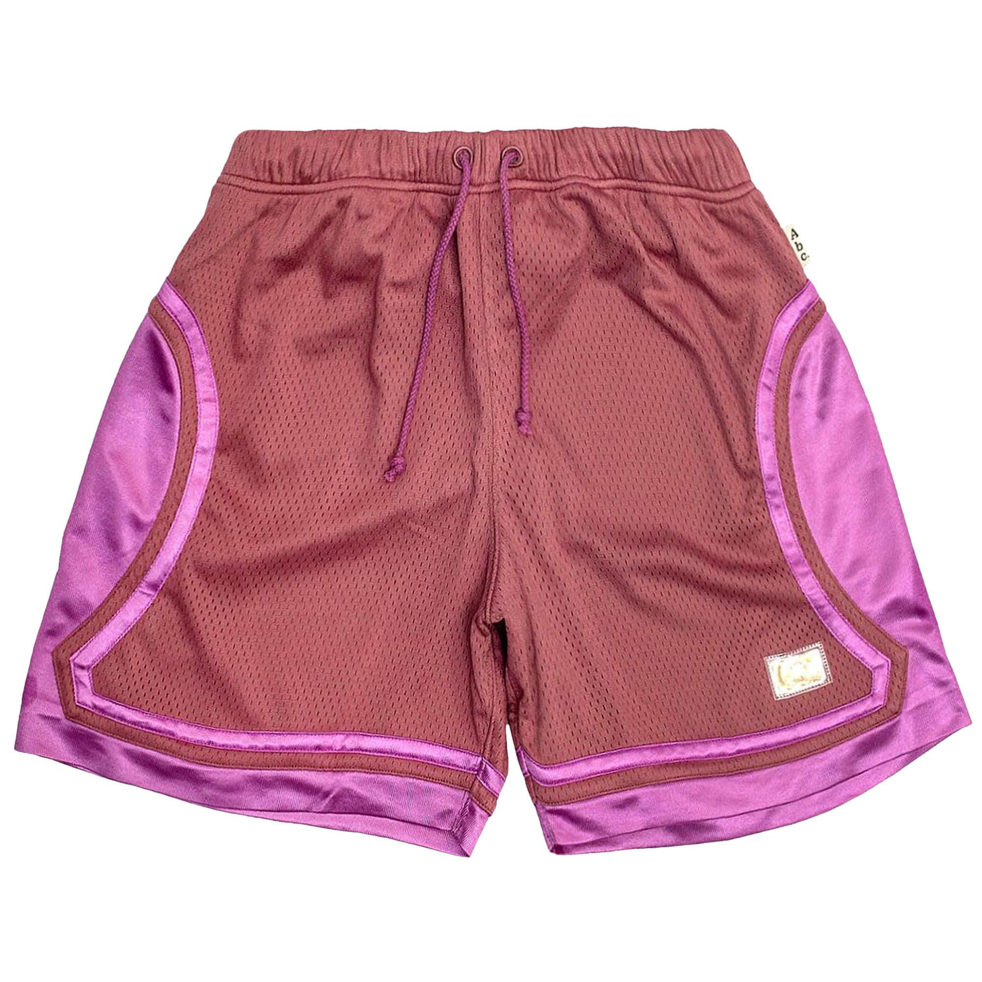 Buy Advisory Board Crystals Satin Basketball Shorts Mauve ABC123MSBS MAUV GOAT