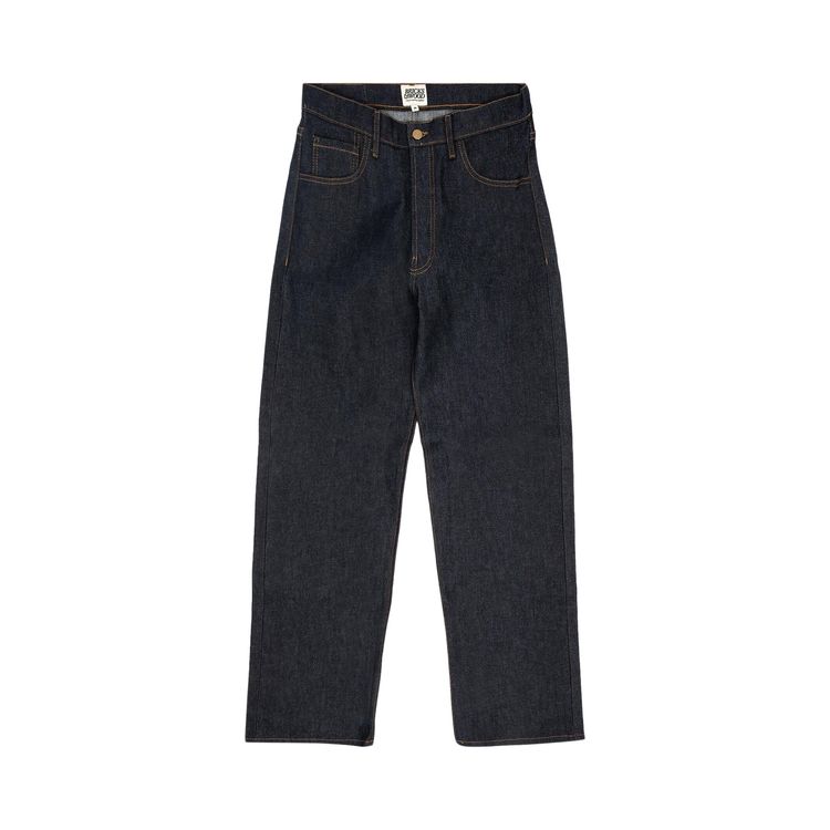 MOSS-GROWN WOOD DENIM PANTS / BLK