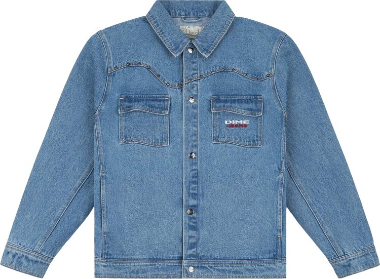 Dime Denim Western Jacket Light Blue Washed