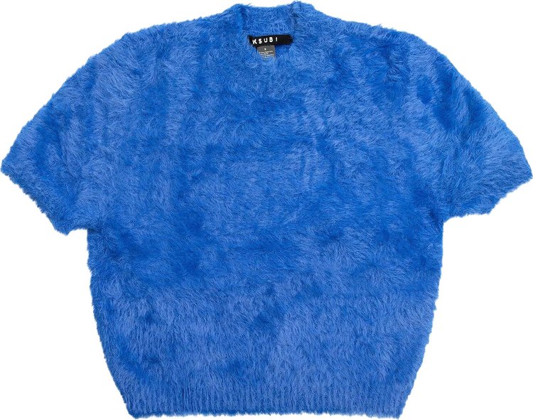 Ksubi Cyber Knit Short-Sleeve Top 'Blue'