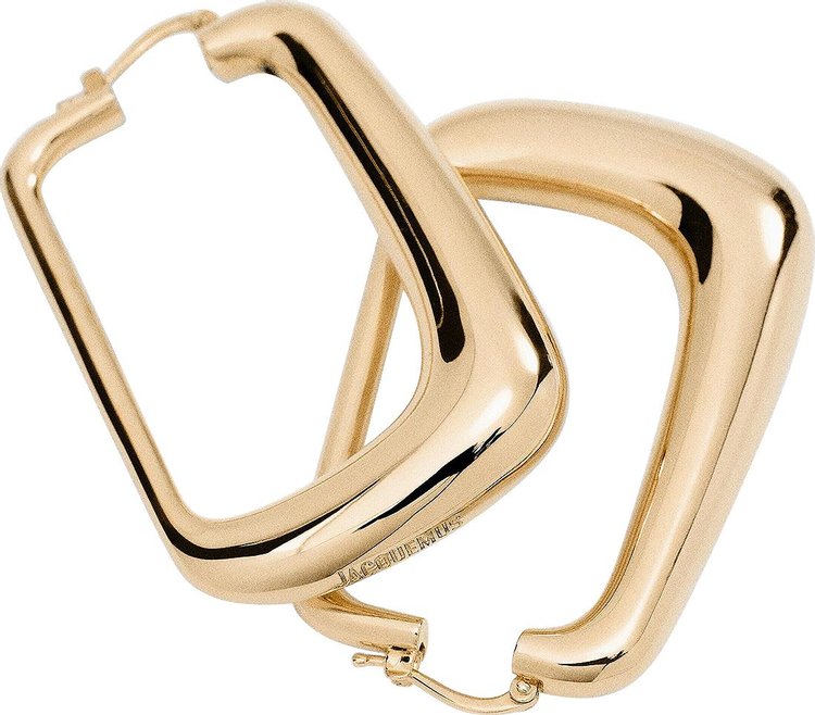 Jacquemus Les Boucles Ovalo Light Gold