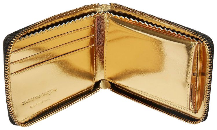 Comme des Garcons Wallet Mirror Inside Wallet Black