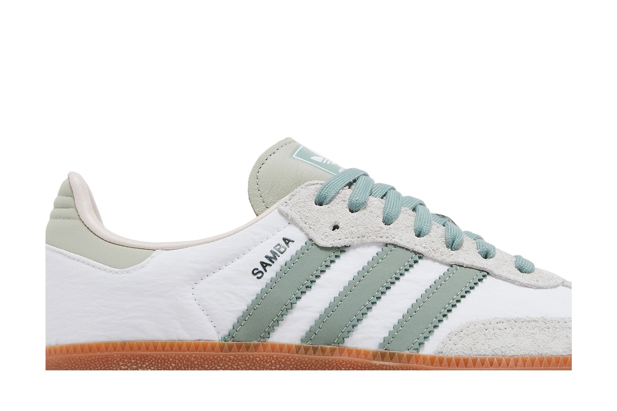 Buy Wmns Samba OG 'White Silver Green' - ID0492 | GOAT