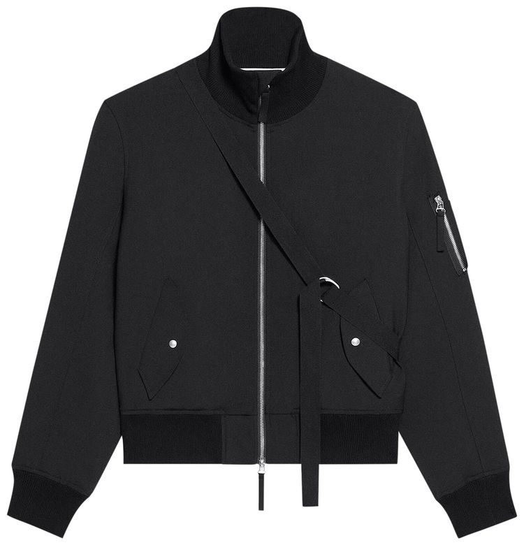 Helmut Lang Seatbelt Bomber Jacket Black