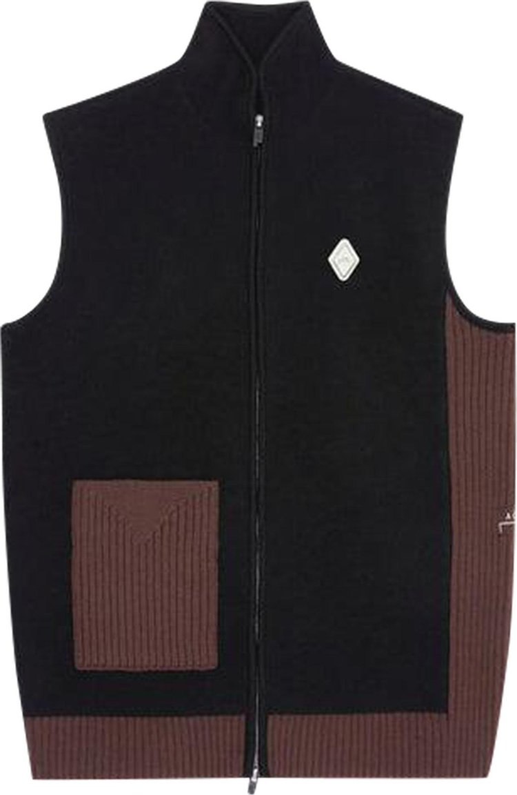 A-Cold-Wall* Contrast Knit Gilet 'Brown'