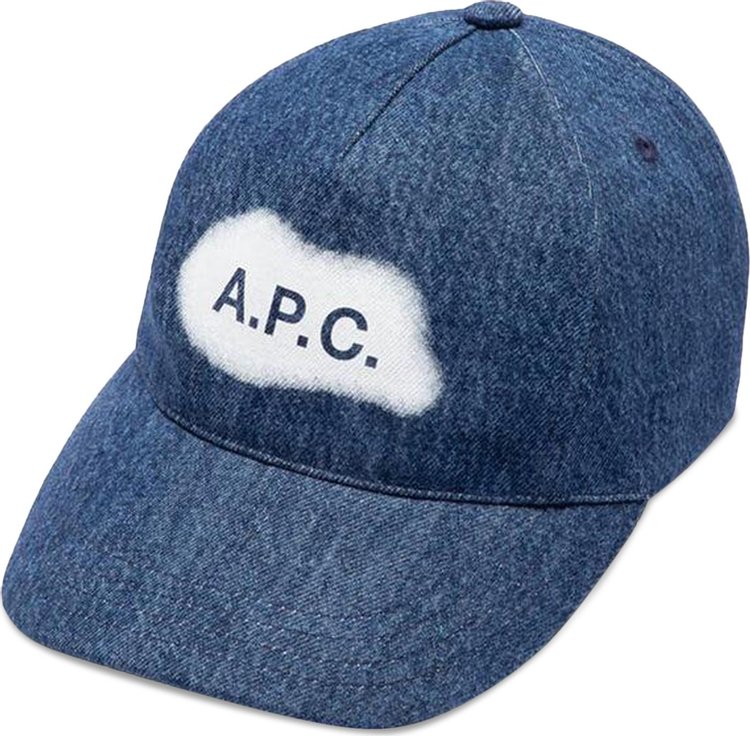 APC Eden Baseball Cap Washed Indigo