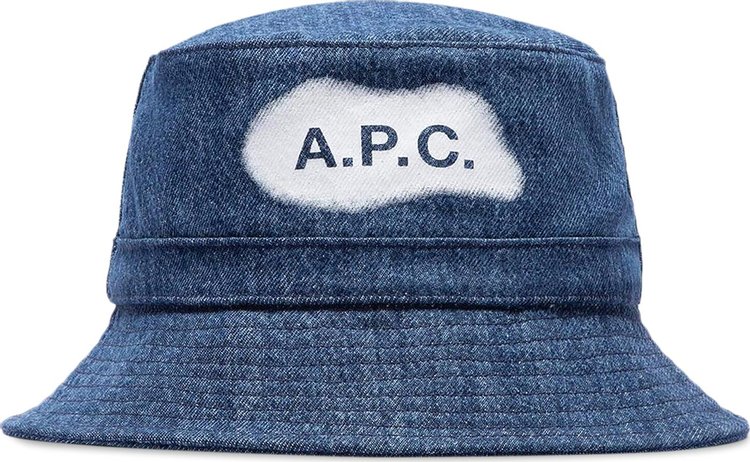 APC Mark Bucket Hat Washed Denim