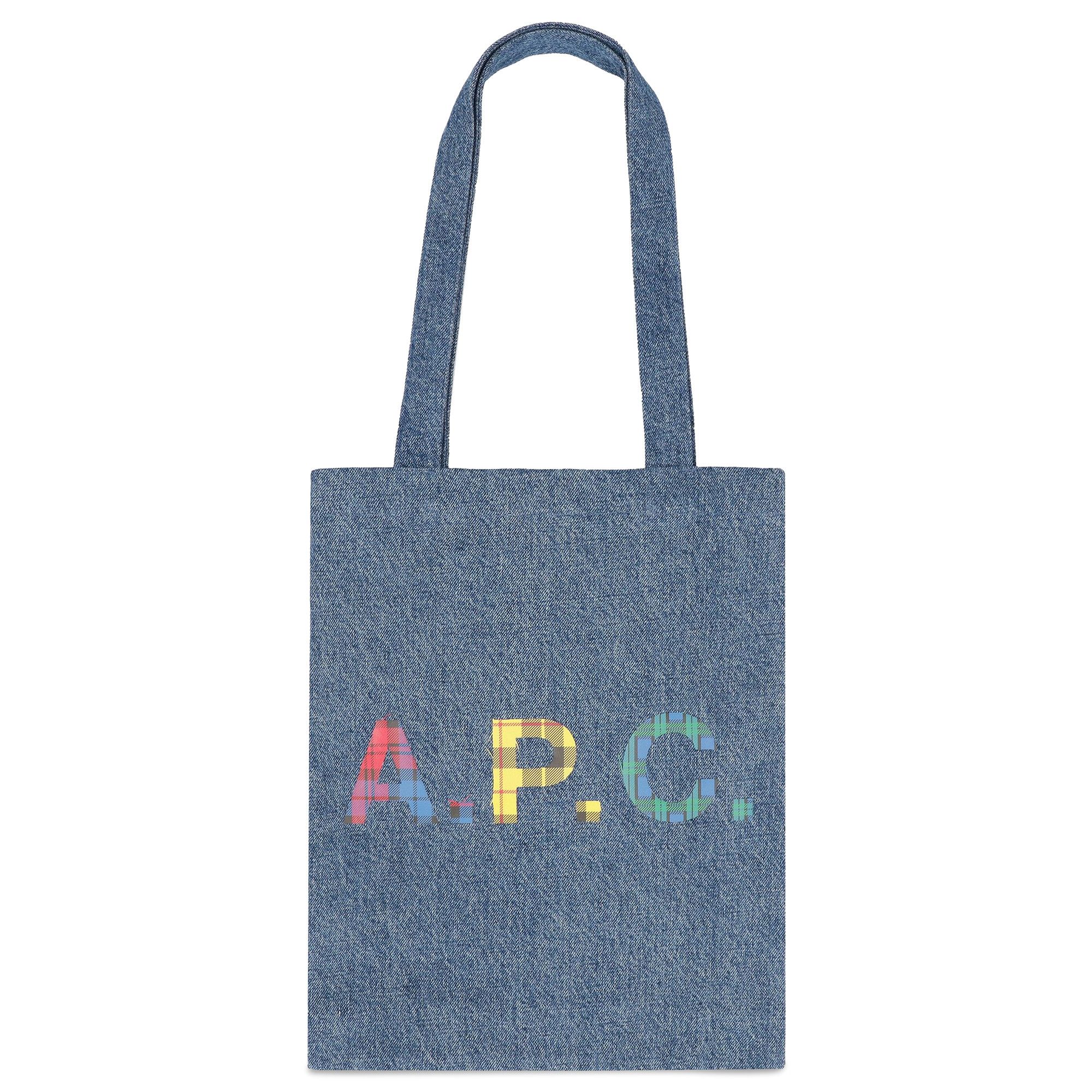 A.P.C｜TOTEBAGS (Lou Tote Bag (COGWD M61442 IAL)) Lou tote bag | Vertical tote bag in stonewashed denim