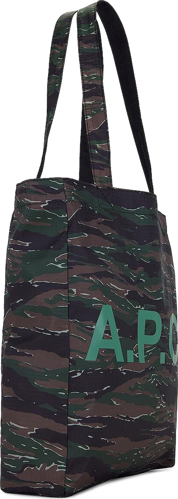 APC Lou Reversible Tote Bag Khaki