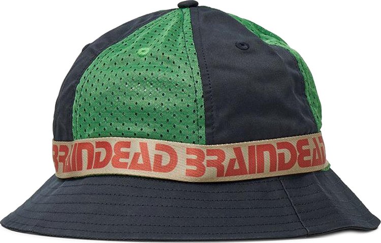 Brain Dead Vision Mesh Paneled Bucket Hat 'Navy/Multicolor'