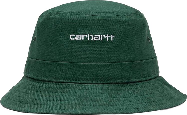 Carhartt WIP Script Bucket Hat 'Treehouse/White'