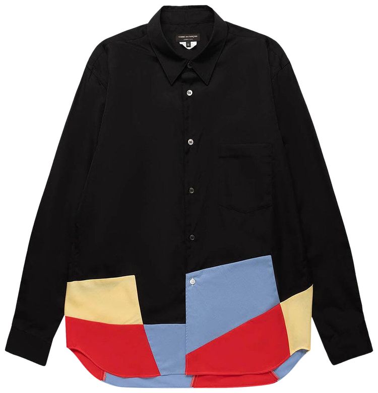 Comme des Garcons Homme Plus Long Sleeve Shirt BlackMulticolor