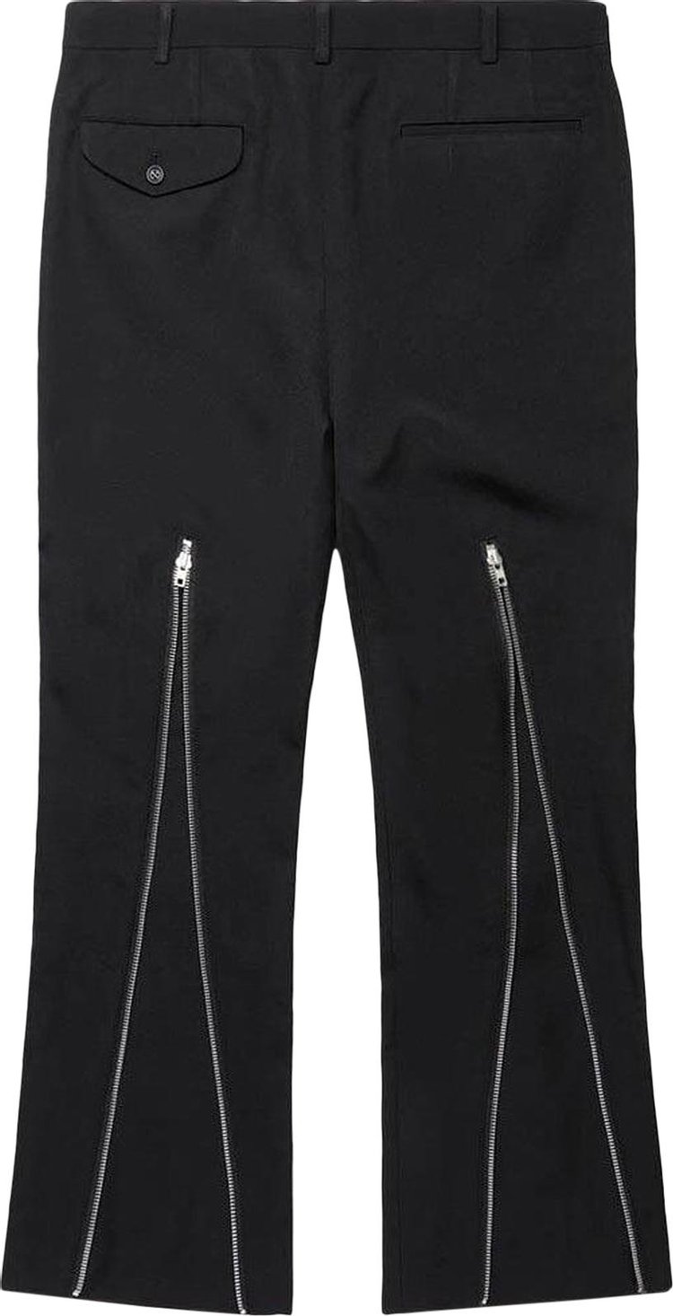 Comme des Garcons Homme Plus Zip Detail Slim Fit Pants Black