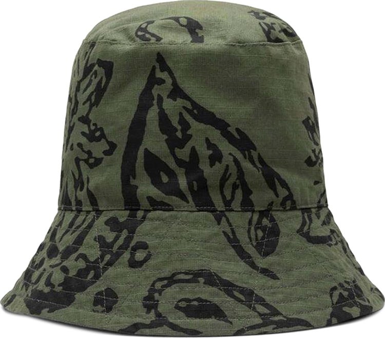 Engineered Garments Floral Print Bucket Hat Olive