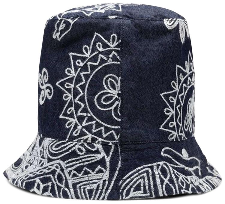 Engineered Garments Floral Print Bucket Hat Indigo