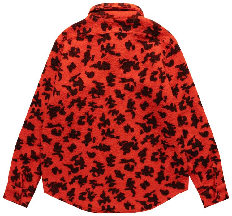 ERL Pilled Work Shirt Orange Camo