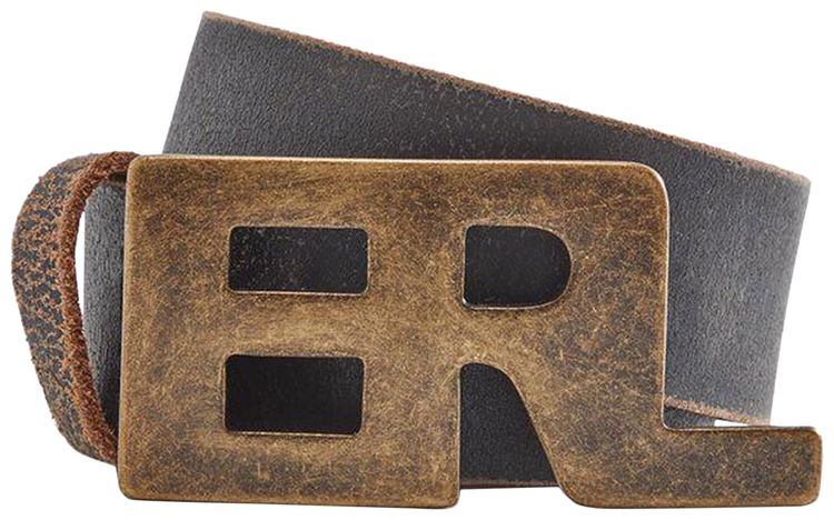 ERL Metal Logo Belt Black