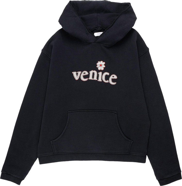ERL Venice Patch Hoodie 'Black'