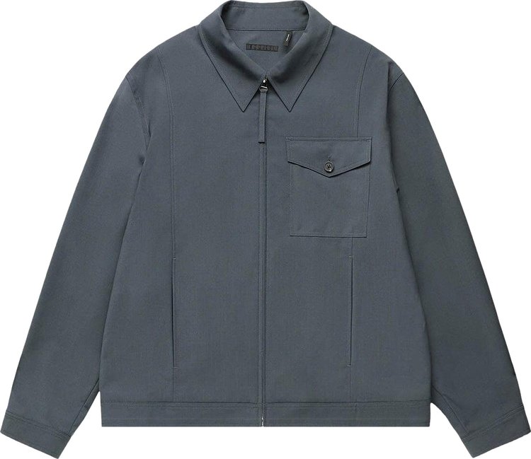 Helmut Lang Tailored Zip Up Jacket 'Ocean Grey'